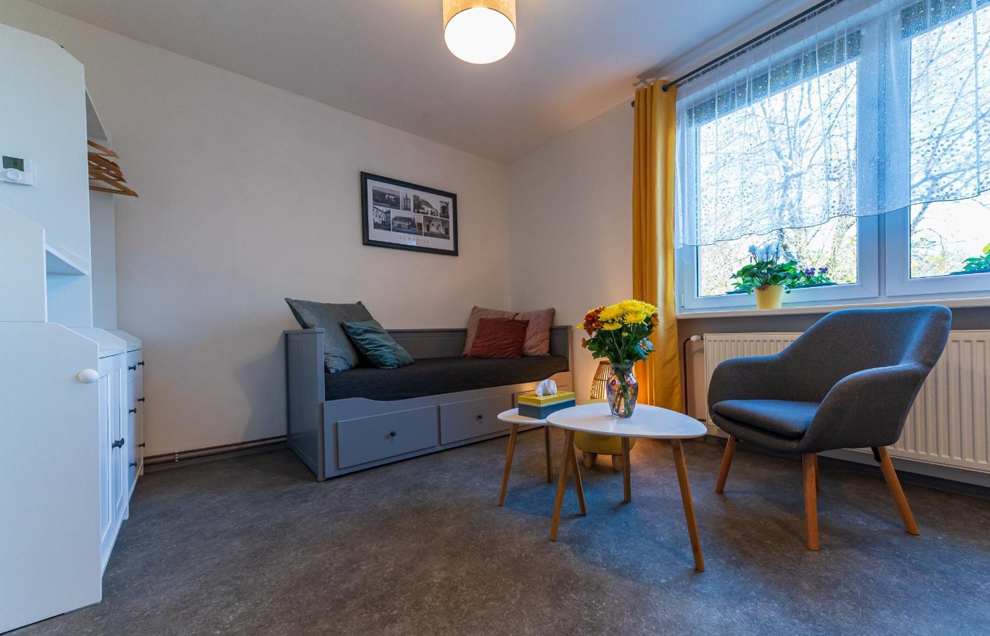 Ubytovani Na Samote - Apartman U Tesaru Komarice Ngoại thất bức ảnh